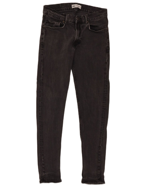 Zara Jeans Skinny Masculino EU 42 Grande W32 L30 Cinza