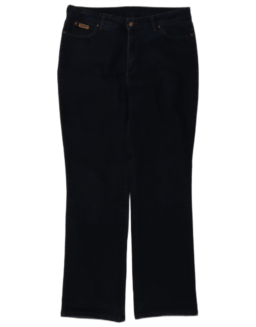 Calça jeans feminina regular bootcut WRANGLER W34 L32 azul marinho algodão