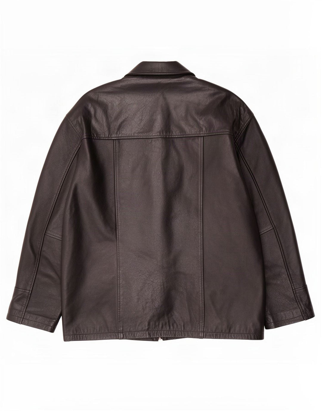 Jaqueta de couro masculina Akaso UK 38 média preta