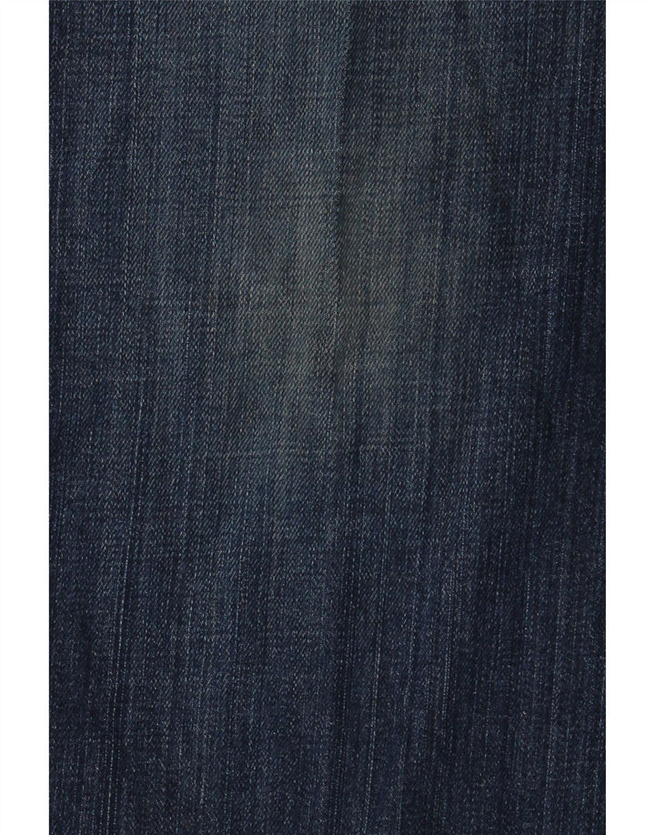 Wrangler Mens Straight Jeans W34 L32 Azul Algodão