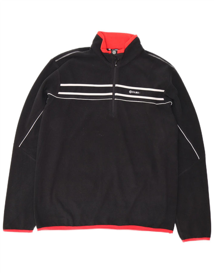 Suéter masculino Colmar de lã com zíper e gola 2XL poliéster preto