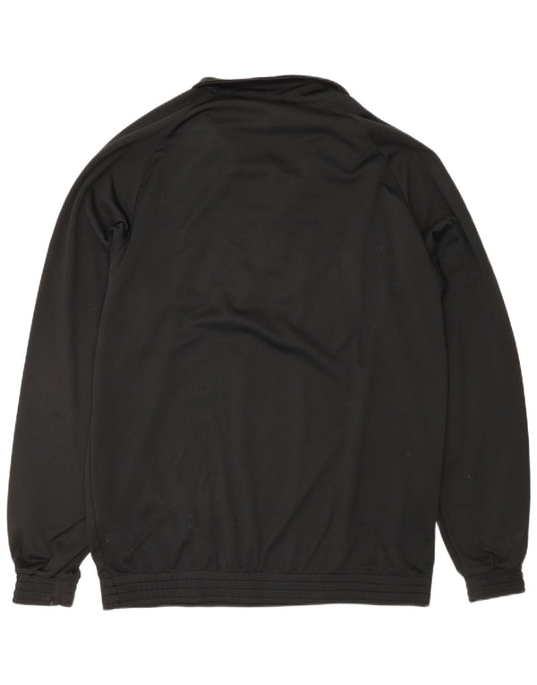 Moletom masculino Umbro com zíper e gola alta em poliéster preto grande
