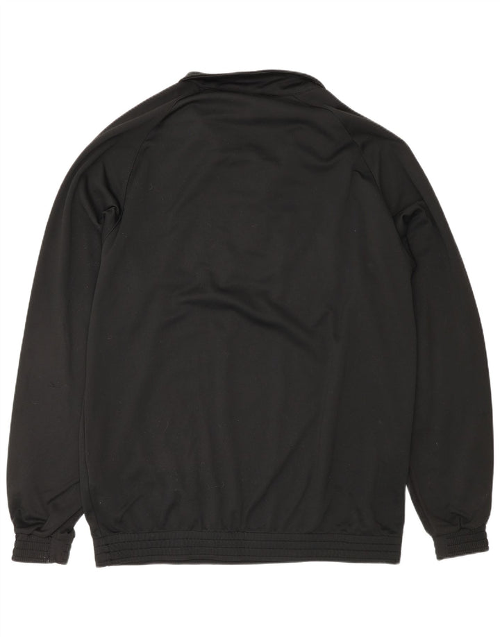 Moletom masculino Umbro com zíper e gola alta em poliéster preto grande