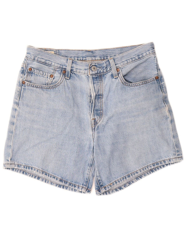 Shorts jeans feminino Levi's W28 algodão azul médio