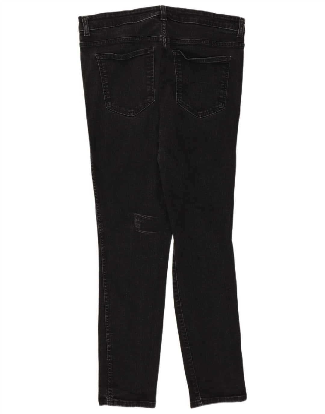 Zara Jeans Slim Feminino EU 46 2XL W36 L28 Preto