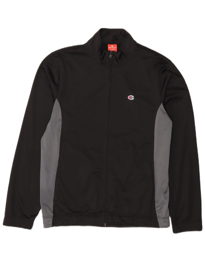 Champion Mens Treino Top Jacket XL Preto Colourblock Poliéster