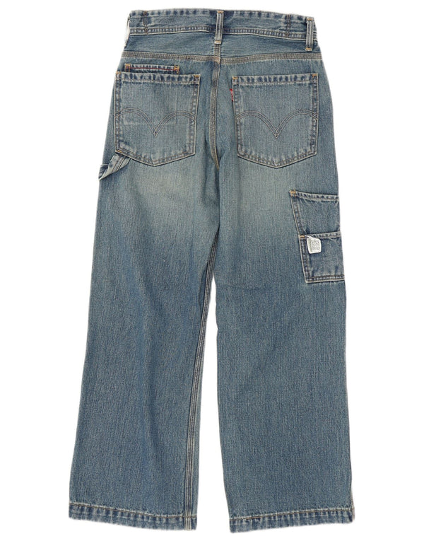 Jeans Levi's Girls Cargo Wide Leg 13-14 anos W28 L25 Azul Algodão