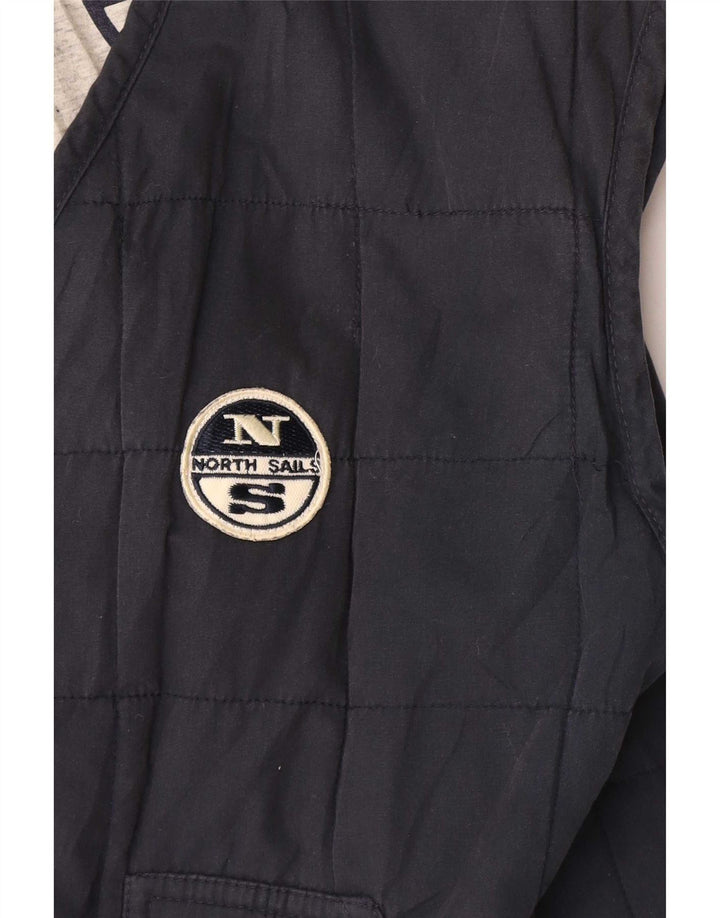 Colete acolchoado masculino North Sails UK 36 pequeno azul marinho