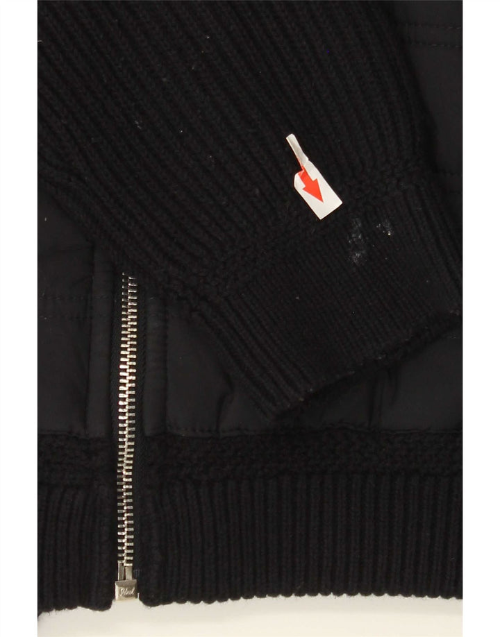 Suéter Reiss Masculino Cardigan XL Poliéster Preto