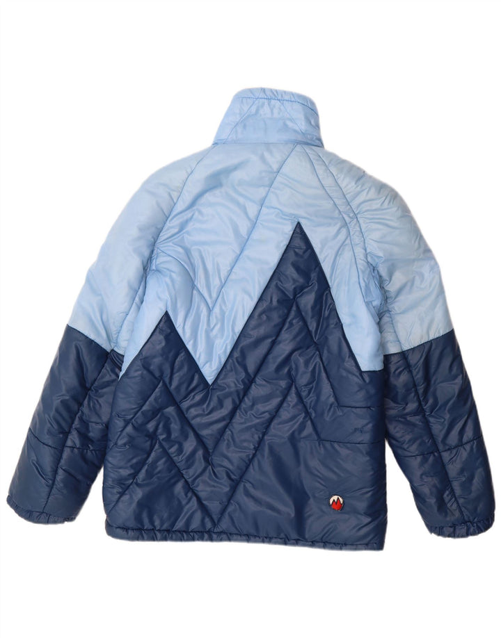 Jaqueta acolchoada masculina MARILENA Reino Unido 36 bloco colorido azul pequeno