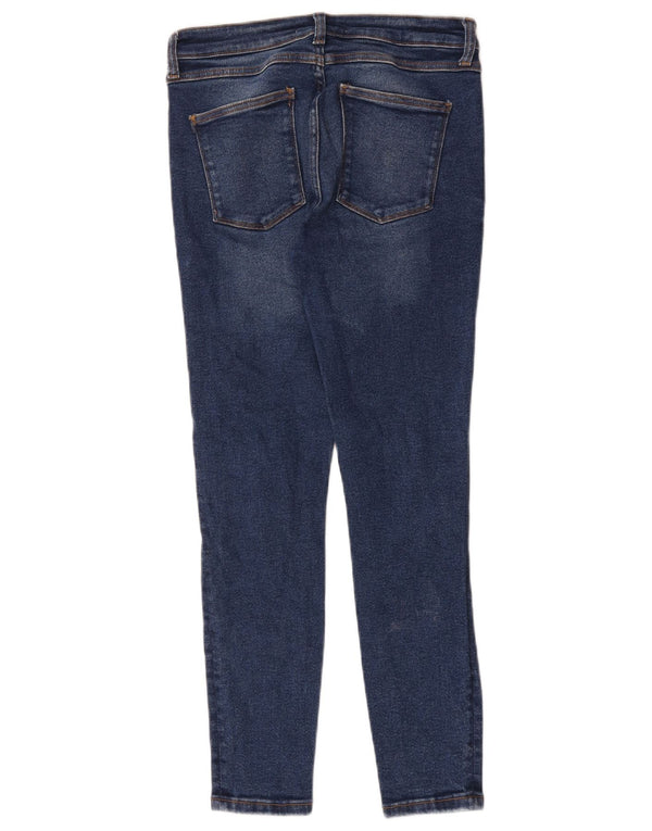 Zara Jeans Skinny Feminino EU 40 Médio W30 L27 Azul Algodão