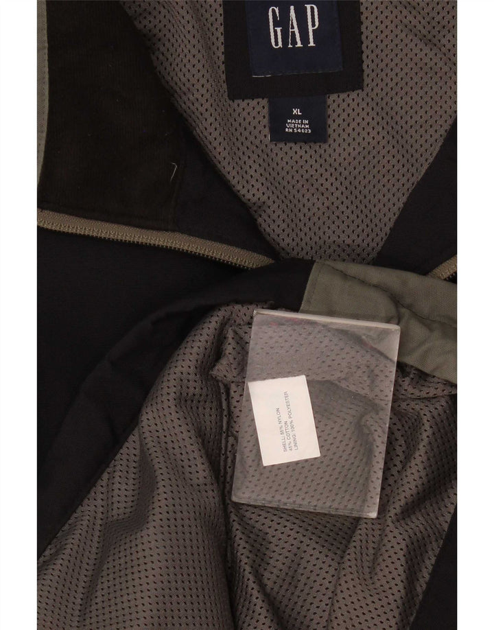 Gap Mens Treino Top Jaqueta XL Preto Colourblock Nylon