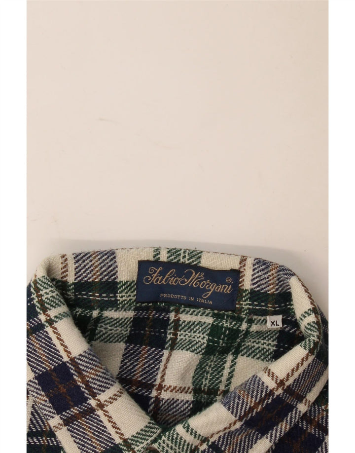 Camisa masculina vintage de flanela XL xadrez multicolorida