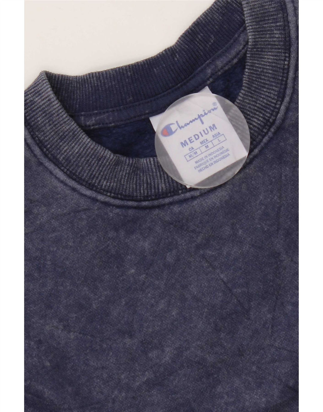 Champion moletom masculino jumper médio azul marinho algodão