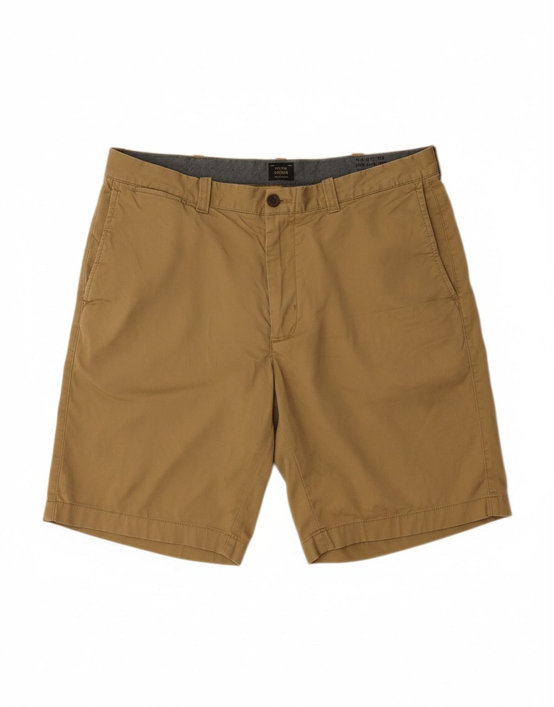 J. CREW Mens Chino Shorts W36 Grande Algodão Bege