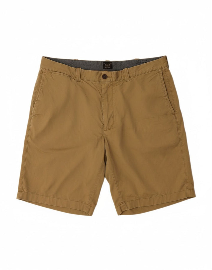 J. CREW Mens Chino Shorts W36 Grande Algodão Bege