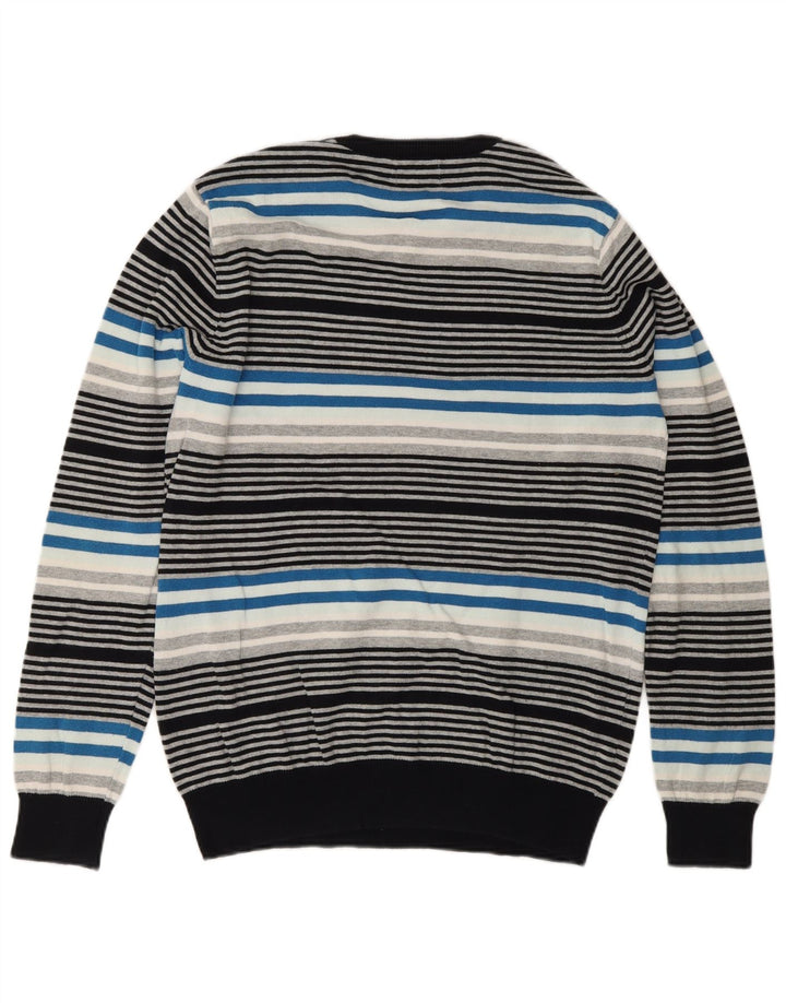Suéter masculino Jack & Jones com gola redonda listrado médio multicolorido