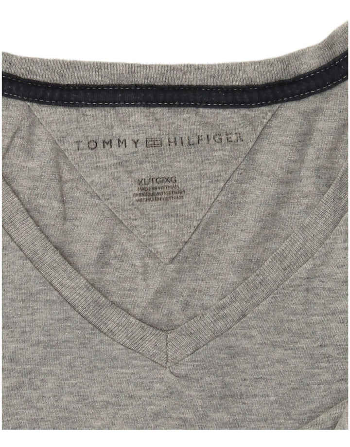 Camiseta masculina Tommy Hilfiger Top XL cinza