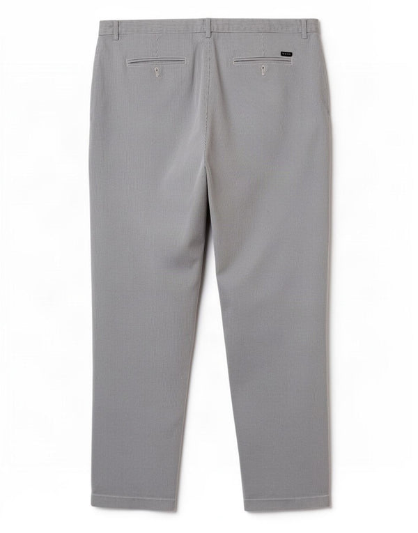 Calça Chino Masculina Reta Gant W37 L28 Algodão Listrado Azul
