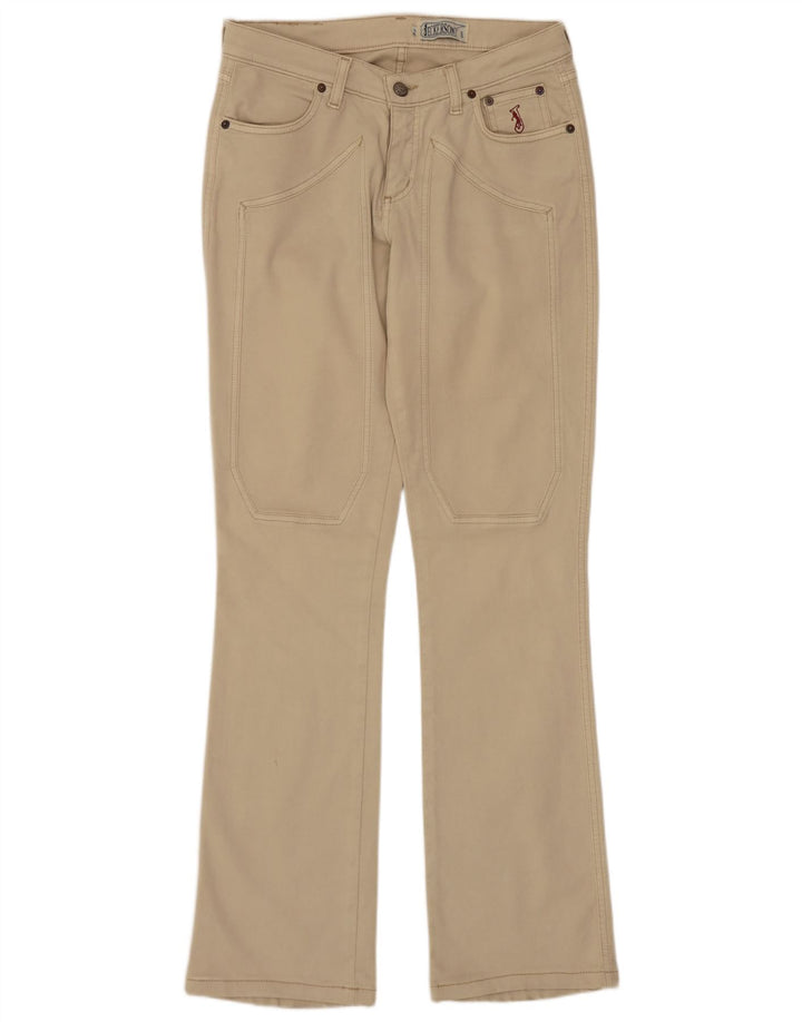 Jeans JECKERSON feminino bootcut W29 L31 algodão bege