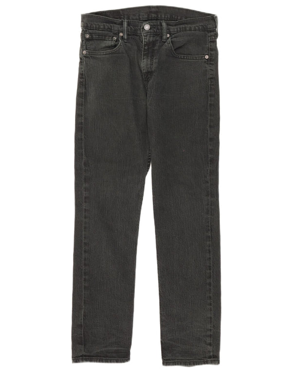 Jeans retos femininos Levi's W32 L30 algodão preto