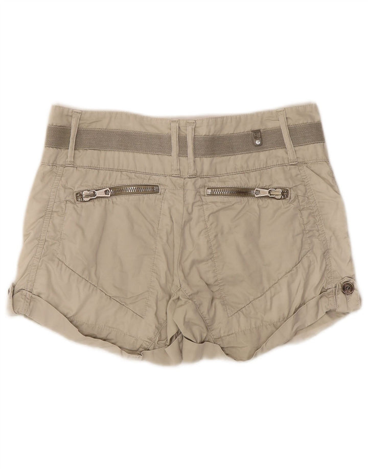 Liu Jo Shorts feminino W29 algodão bege médio