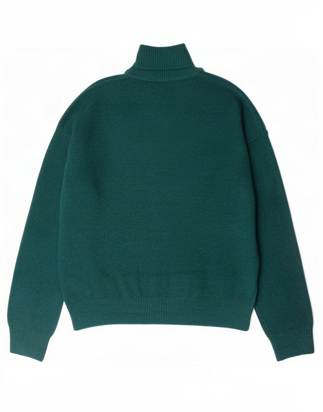 Suéter feminino Marks & Spencer com gola tartaruga Reino Unido 14 verde médio