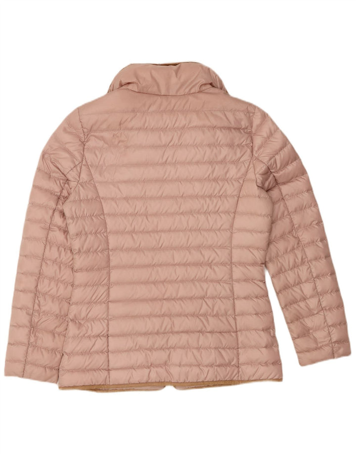 Jaqueta acolchoada feminina Ralph Lauren UK 6 XS poliéster rosa