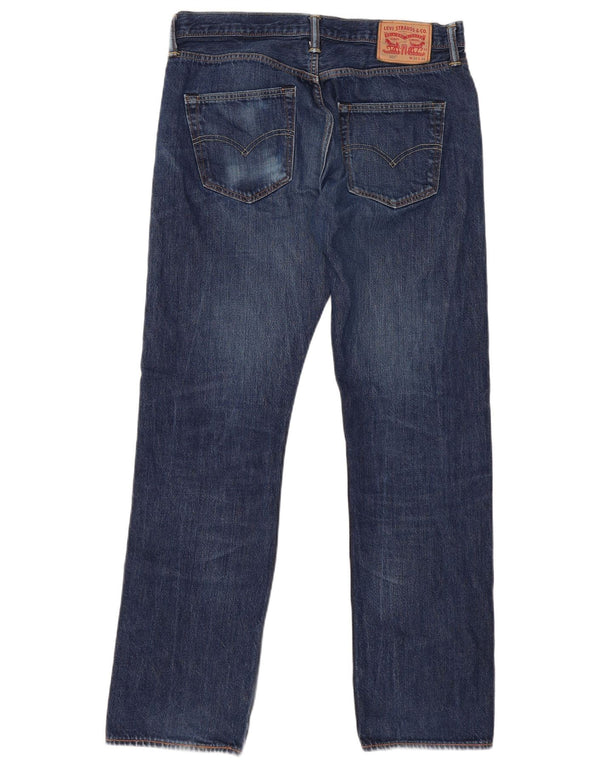 LEVI'S Masculino 501 Straight Jeans W34 L34 Azul