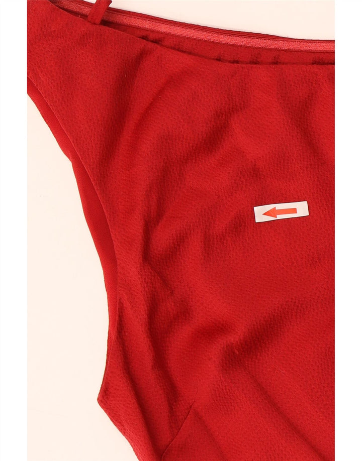 Vestido feminino Michael Kors de um ombro US 2 XS poliéster vermelho