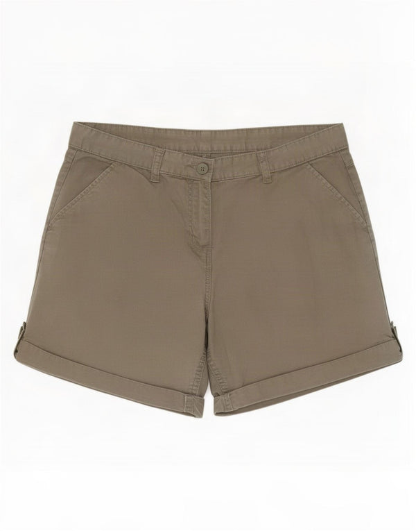 Shorts Chino Feminino Mountain Warehouse Reino Unido 14 Grande W32 Algodão Cáqui