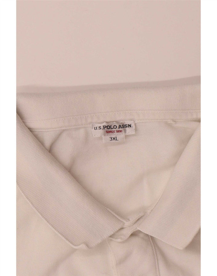 US Polo Assn. Camisa masculina 3XL algodão branco