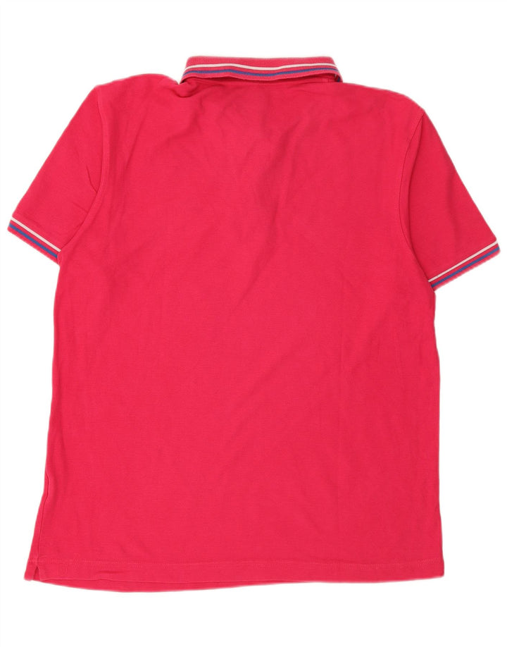 Camisa polo masculina LOTTO grande algodão rosa