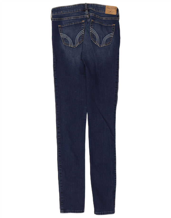 Calça jeans feminina super skinny HOLLISTER W26 L33 algodão azul