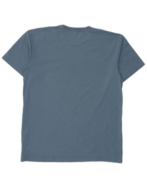 Camiseta masculina Carhartt de algodão azul médio
