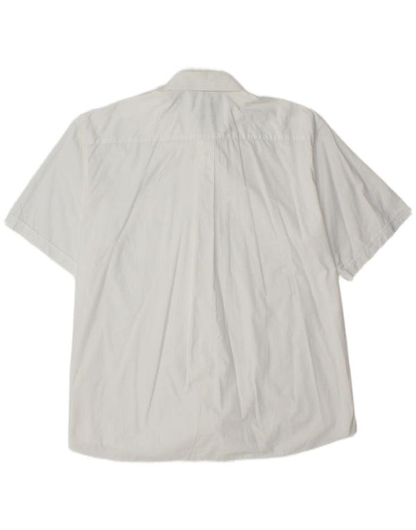 Camisa masculina de manga curta Angelo Litrico tamanho 45/46 2XL algodão branco