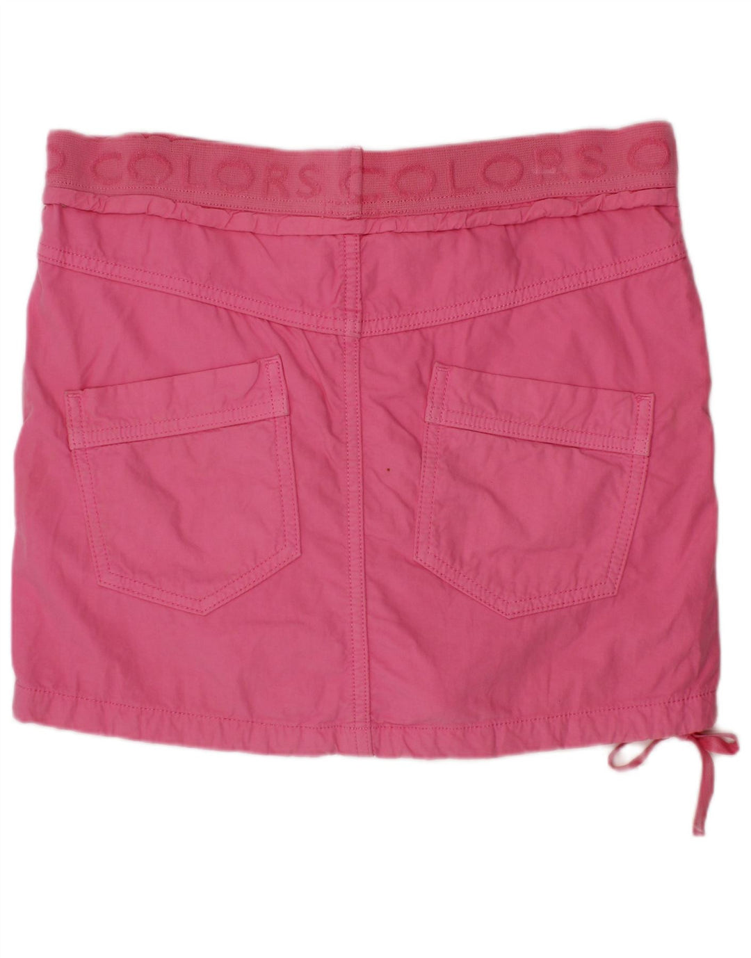 BENETTON Meninas Saia reta gráfica 13-14 anos W28 rosa