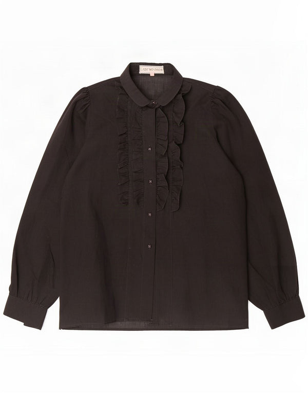 Blusa feminina Lady Windsor IT 42 poliéster preto médio