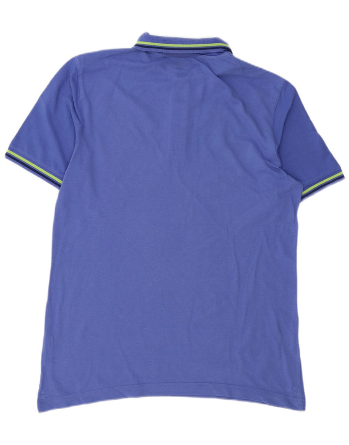 Camisa polo masculina Kappa grande algodão azul