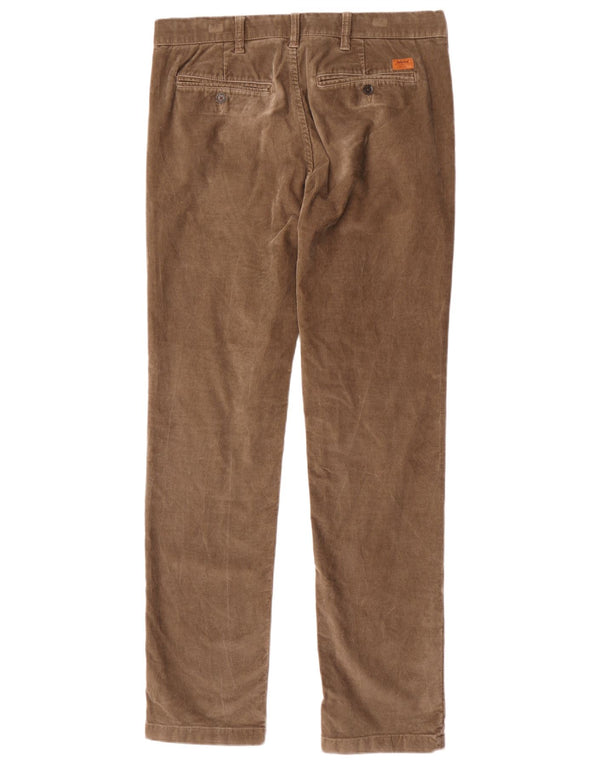 Calça masculina Timberland Slim Corduroy W34 L34 Marrom Algodão