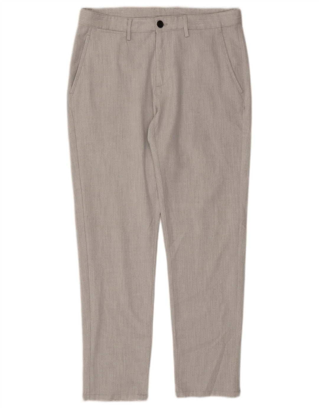 Zara Mens Slim Chino Calças EU 40 Médio W31 L28 Cinza