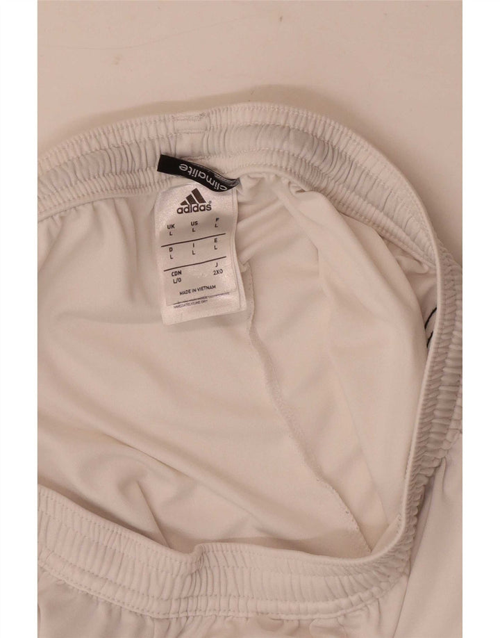 Adidas Masculino Climalite Sport Shorts Grande Branco Colorblock Poliéster