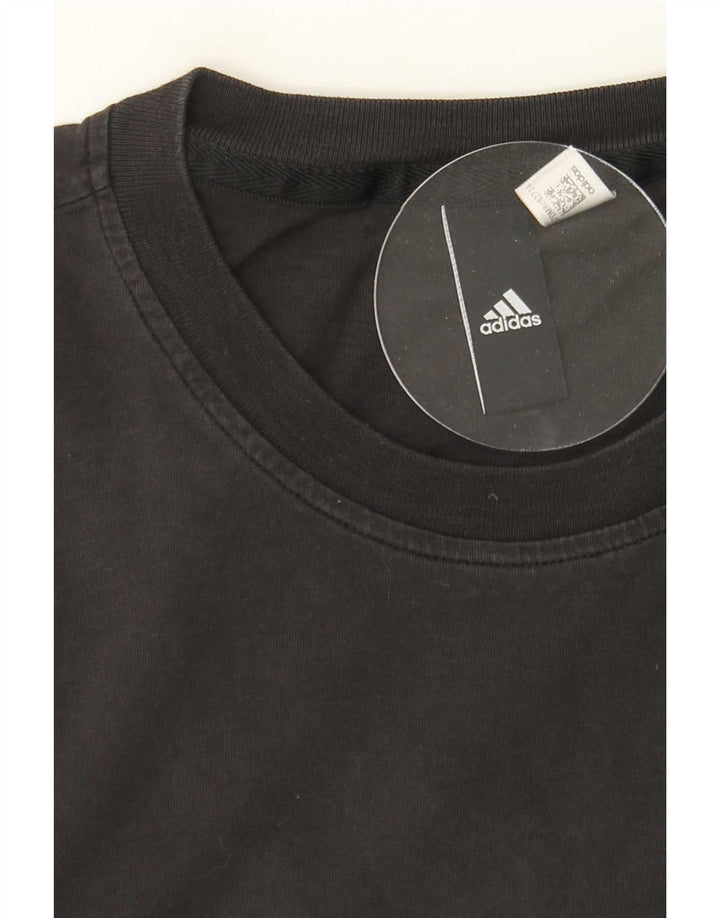 Adidas Mens Camiseta Top Pequeno Preto