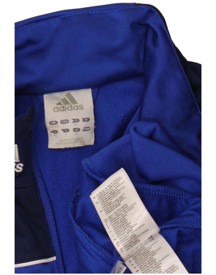 Adidas Mens Tracksuit Top Jacket UK 42/44 Grande Azul Colorblock Poliéster