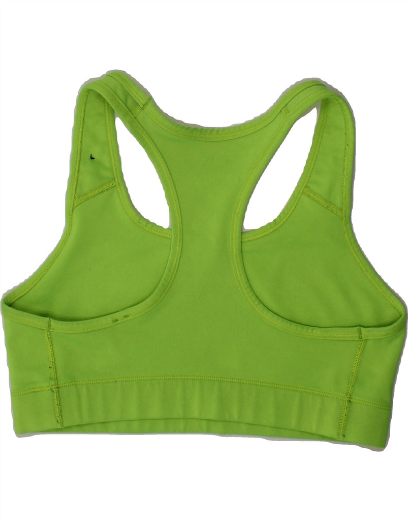 NIKE Womens Sport Bra Top UK 14 Medium Green Sports Vintage Nike and Second-Hand Nike from Messina Hembry 