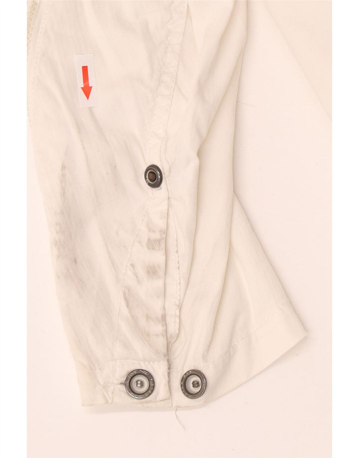 Jaqueta militar feminina G-Star UK 18 XL algodão branco