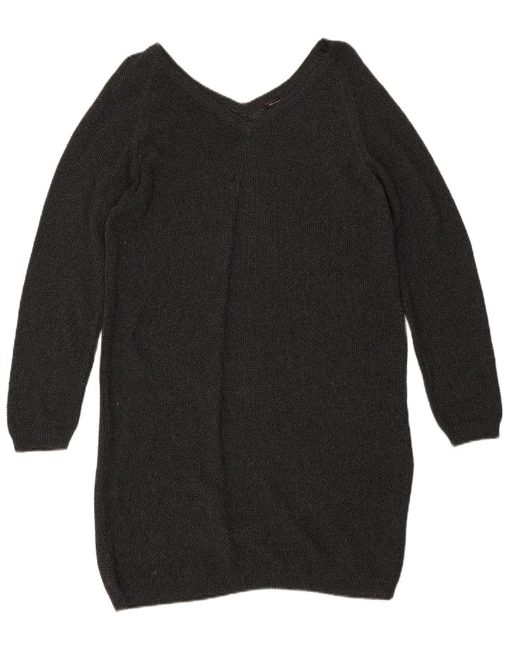 Vestido jumper feminino Massimo Dutti Reino Unido 14 cinza médio