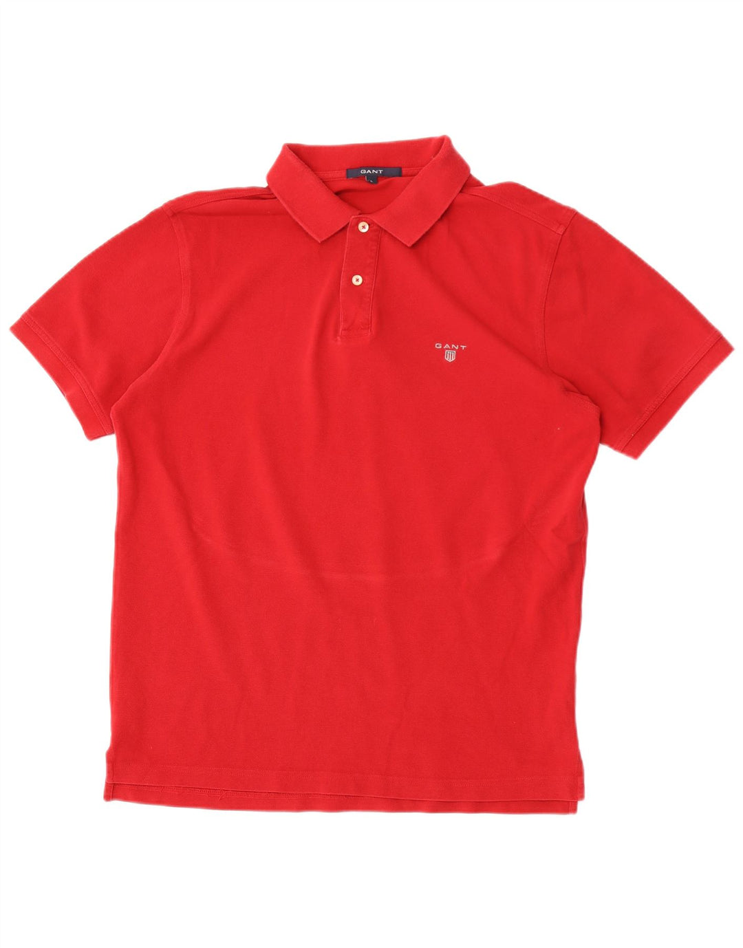 Camisa polo masculina Gant grande algodão vermelho