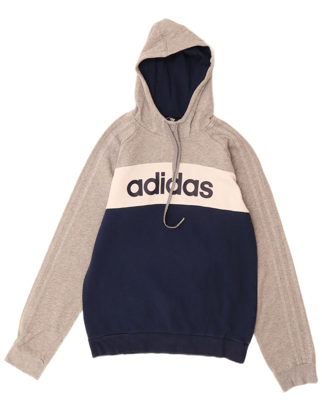 ADIDAS Mens Graphic Hoodie Jumper Médio Multicolorido Colourblock Algodão