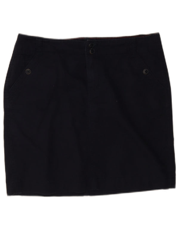 Minissaia feminina Tommy Hilfiger EUA 6 médio W30 algodão azul marinho